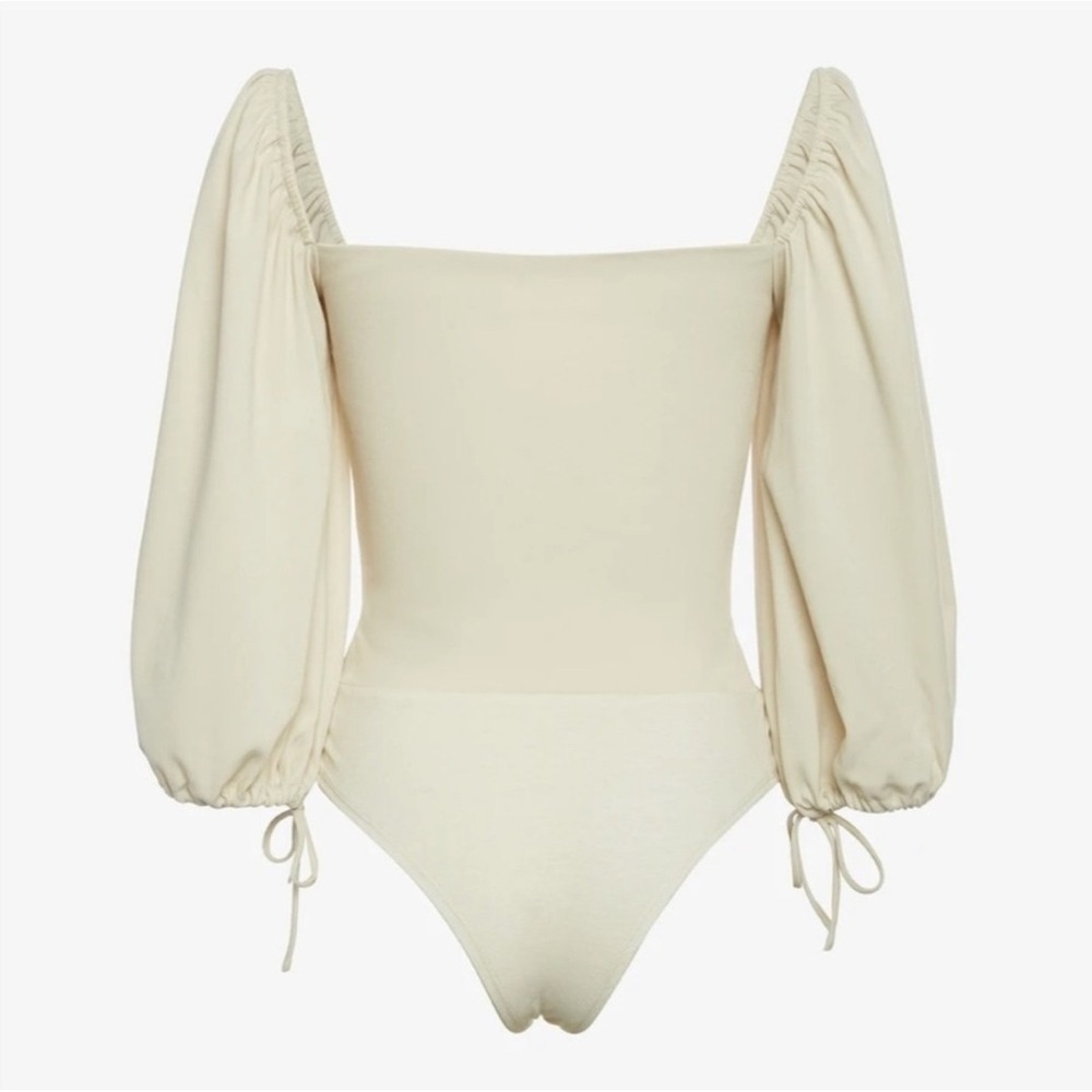 Lani The Label Michelle Bodysuit Puff Sleeve Sweatheart‎ Neck Cut out Size Xs... - Picture 3 of 10